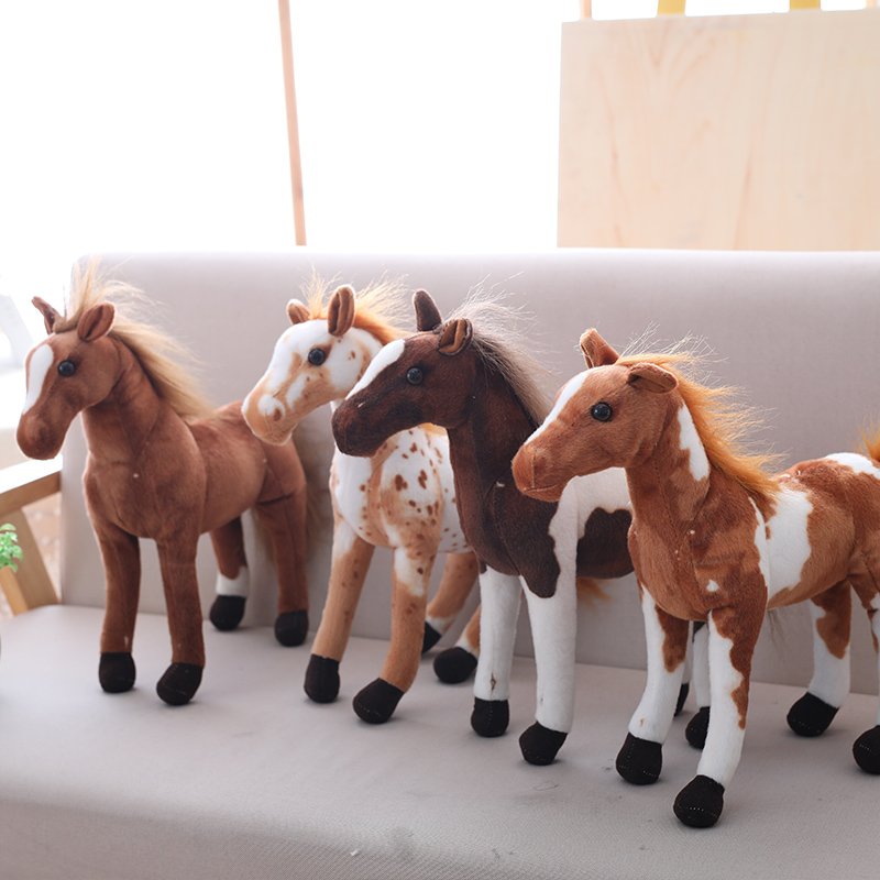 Unicorn Stuffed Toy - 30cm Simulation Horse Plush Toys Cute