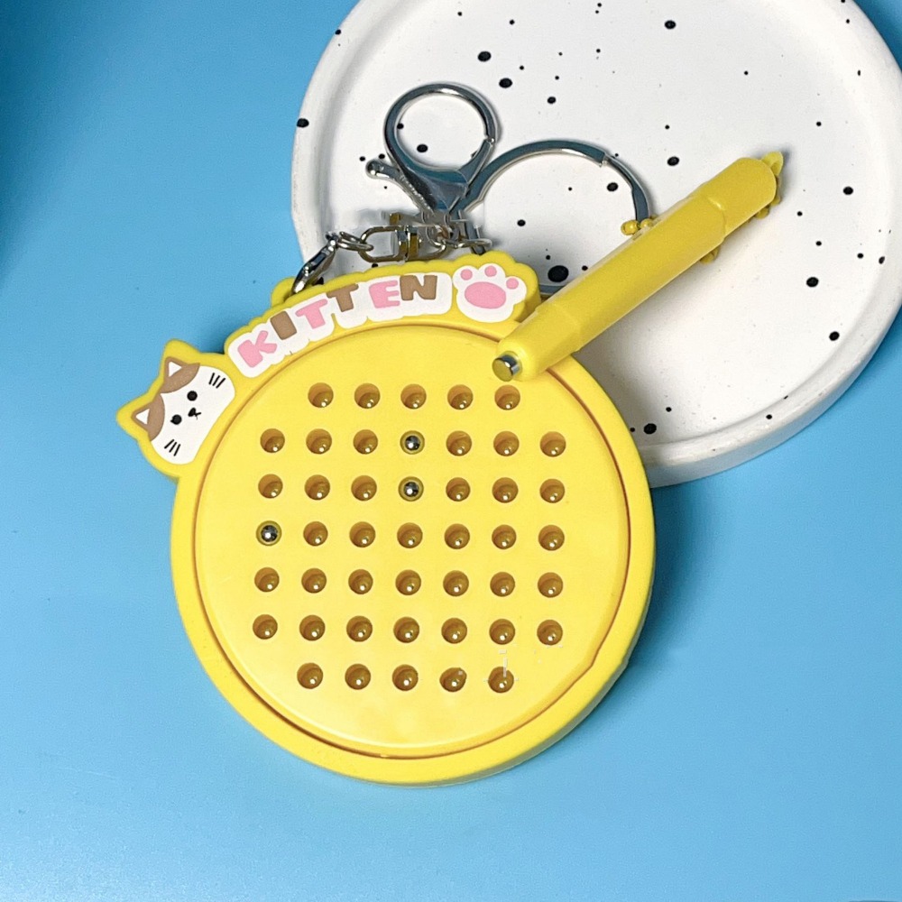 Magnetic Drawing Board - Kitten Magnetic Drawing Board Keyring DIY