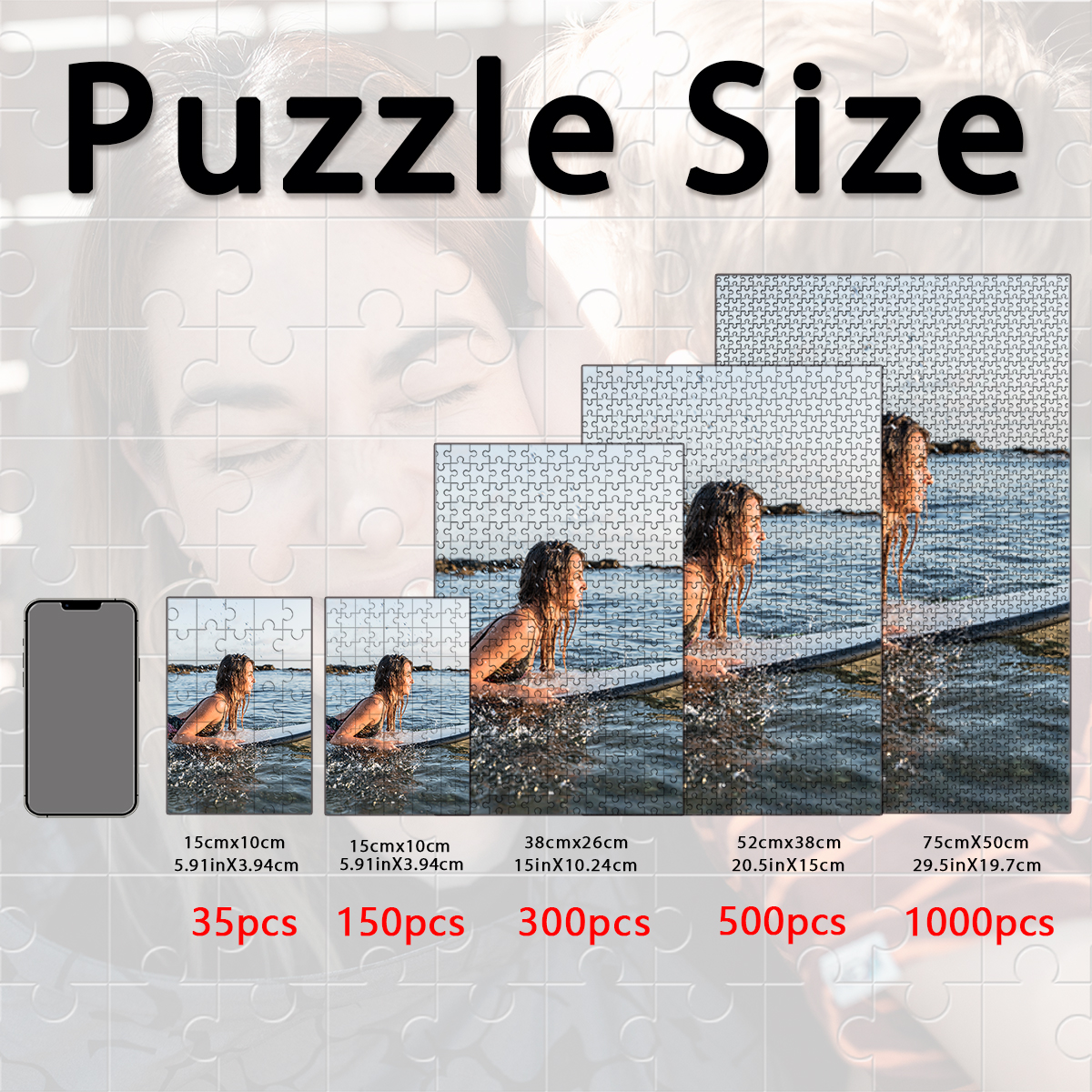 Kids Y Toys - 35/300/500pcs girl swim Customized Poster Mosaic