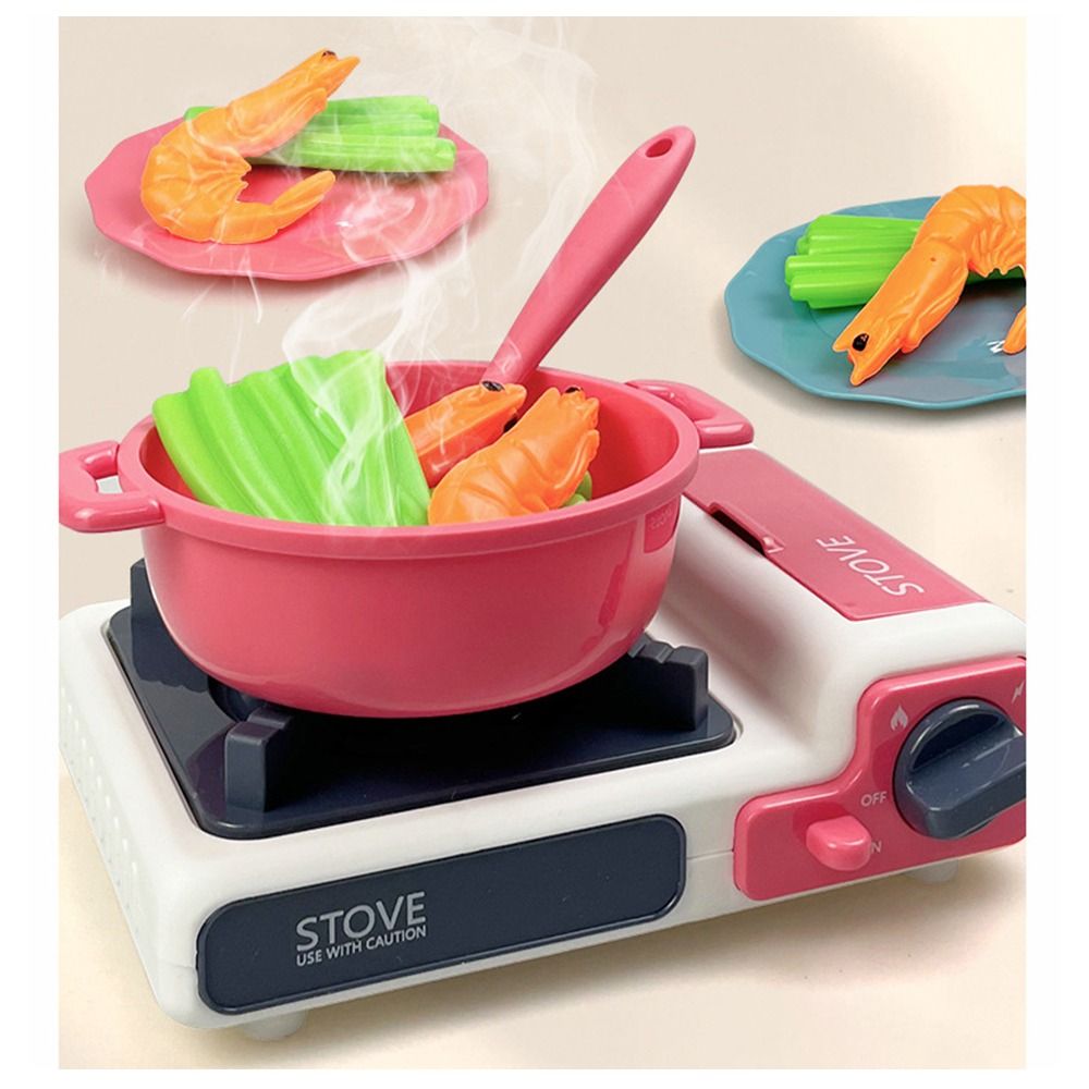 Kids Toys Kitchen Set - Creative Multicolor Cooking Playset Microwave Plastic