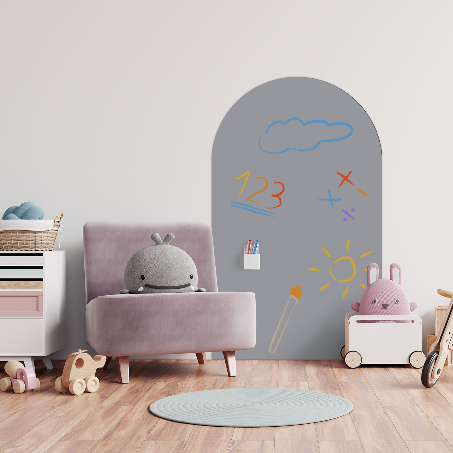 Magnetic Drawing Board - 1 Piece of Arched Decorative Magnetic