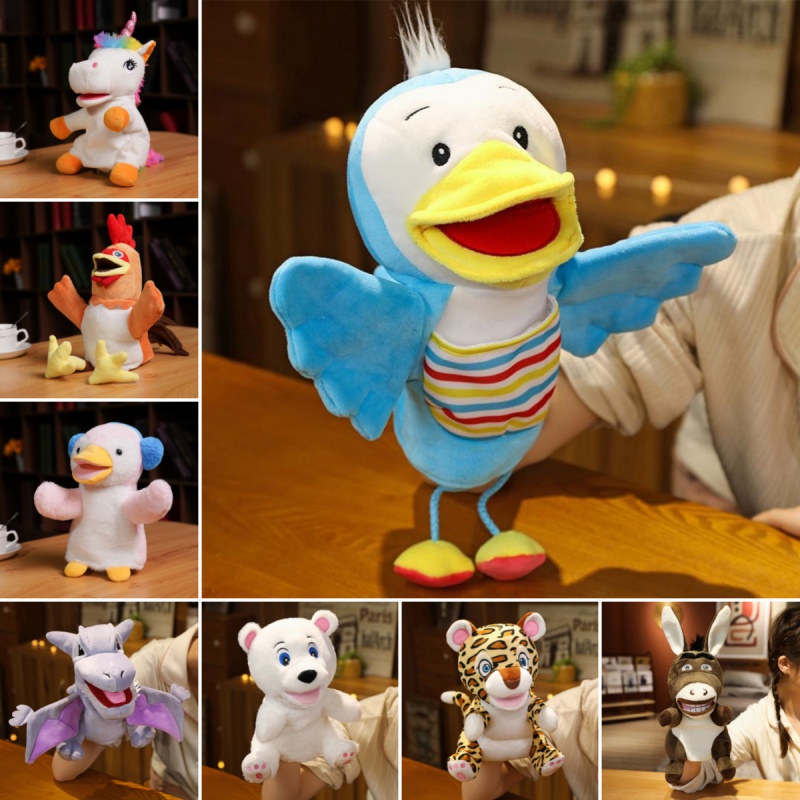 Unicorn Stuffed Toy - Kawaii Dinosaur Unicorn Cock Plush Hand