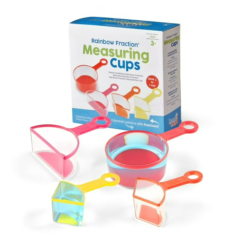 Rainbow Fraction Measuring Cup - Kids Toys Kitchen Set 评论和价格