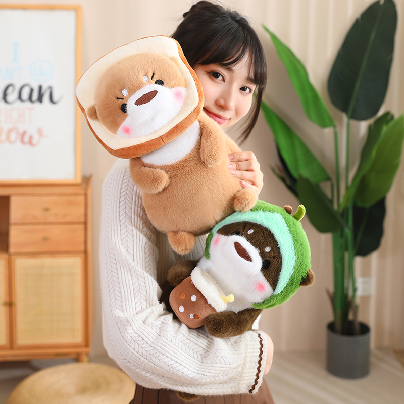 Kawaii Otter Plush Toy Lovely  - Unicorn Stuffed Toy 评论和价格