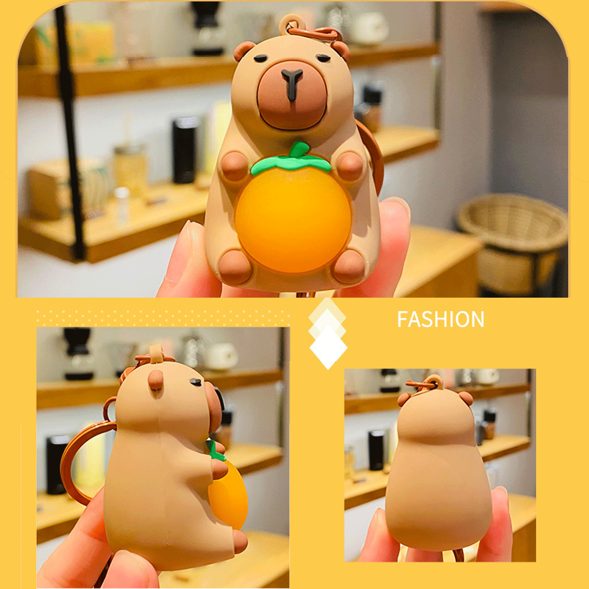 Simulation Capybara Doll Keych - Kids Toys Latest 评论和价格