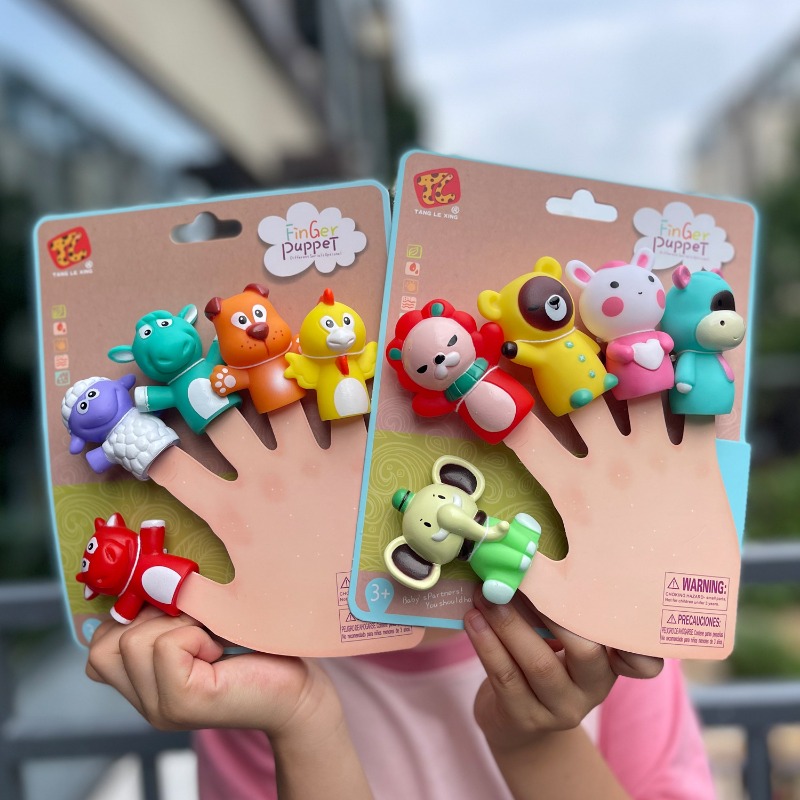 5Pcs Kids Animal Finger Puppet - Kids Toys Elephant 评论和价格