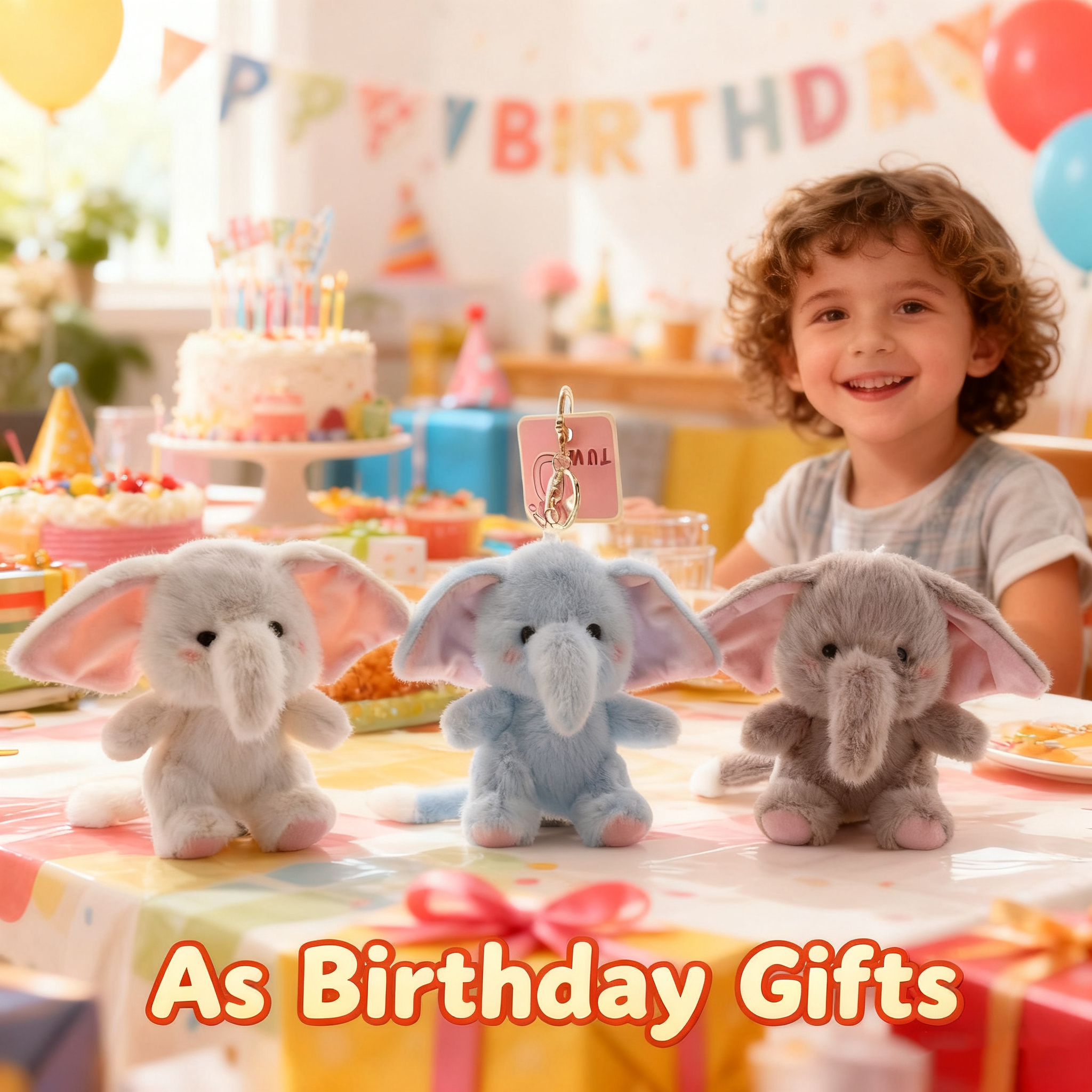 Mini Plush Elephant Stuffed An - Kids Toys Elephant 评论和价格