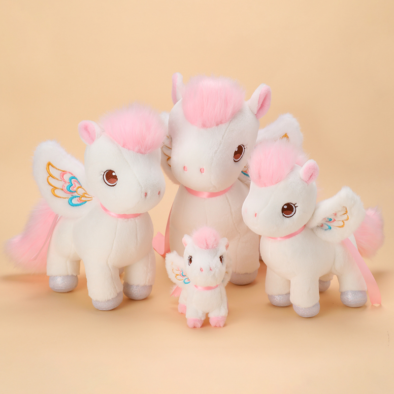 Cute White Pink Pegasus Plush  - Unicorn Stuffed Toy 评论和价格