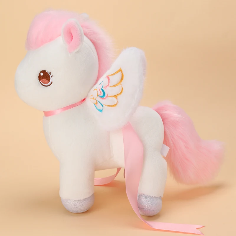 Cute White Pink Pegasus Plush  - Unicorn Stuffed Toy 评论和价格