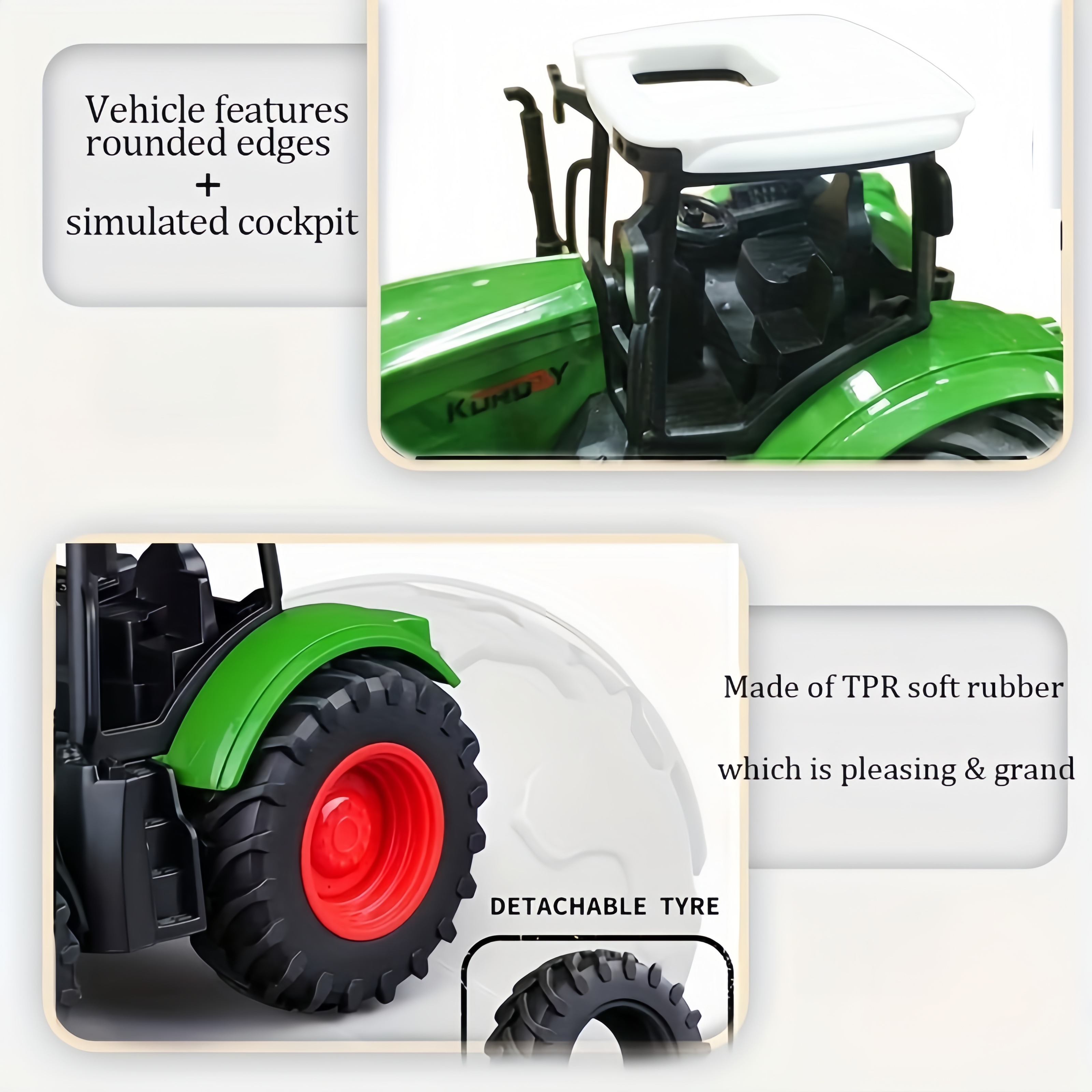 Farm Tractor Toy Set for Kids: - Kids Toys Entertainer 评论和价格