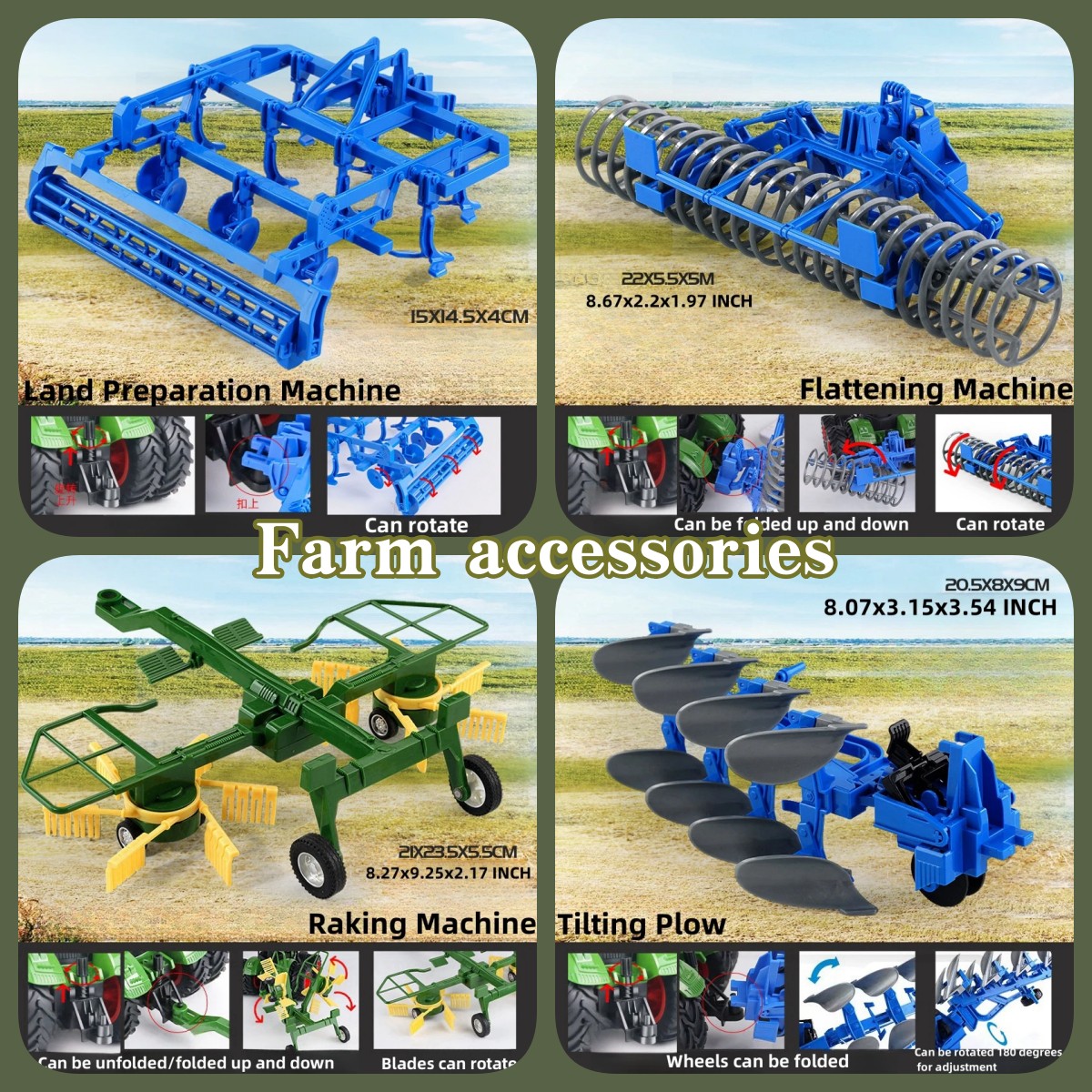Farm Tractor Toy Set for Kids: - Kids Toys Entertainer 评论和价格