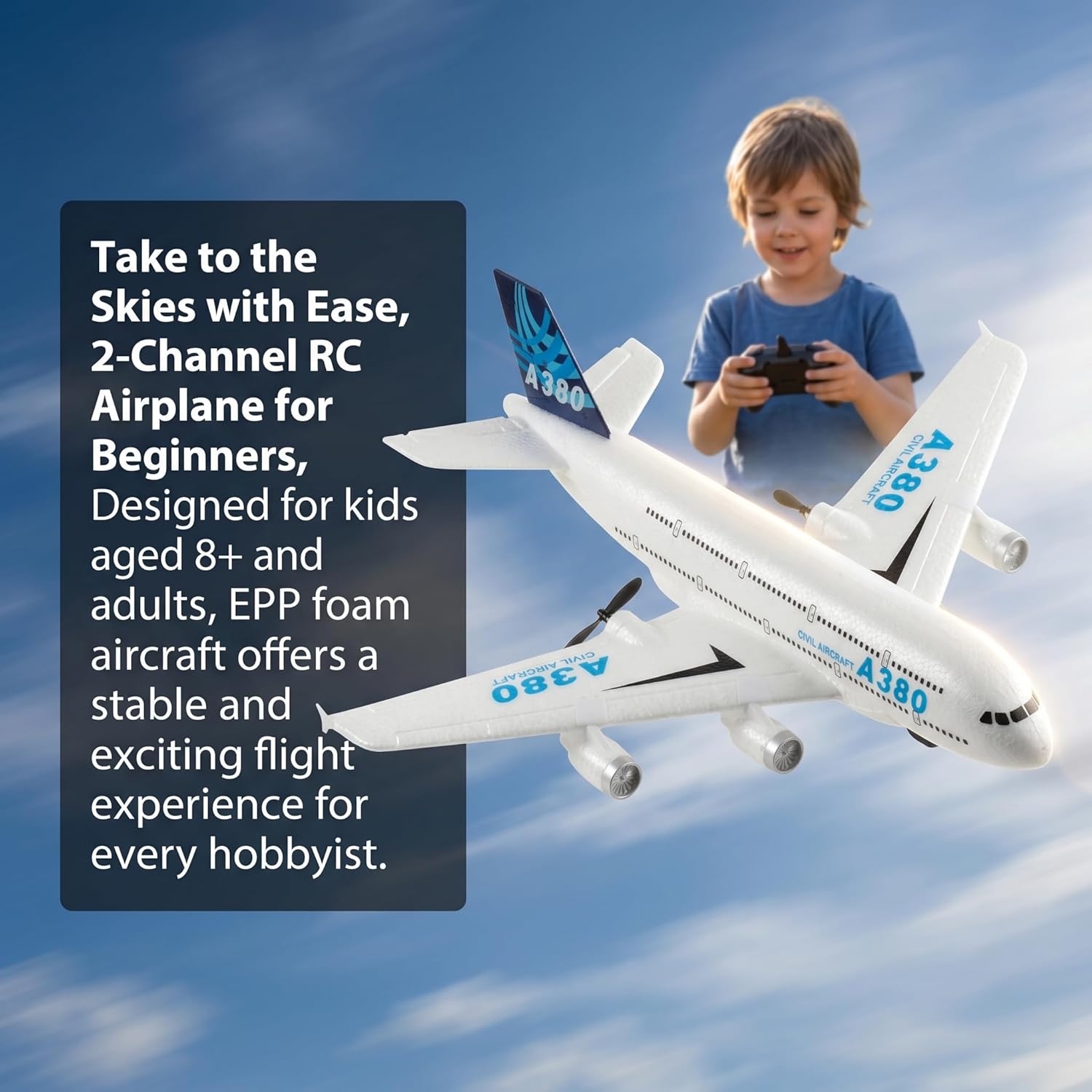 2.4GHz Ready-to-Fly RC Airplan - Kids Toys Channel 评论和价格