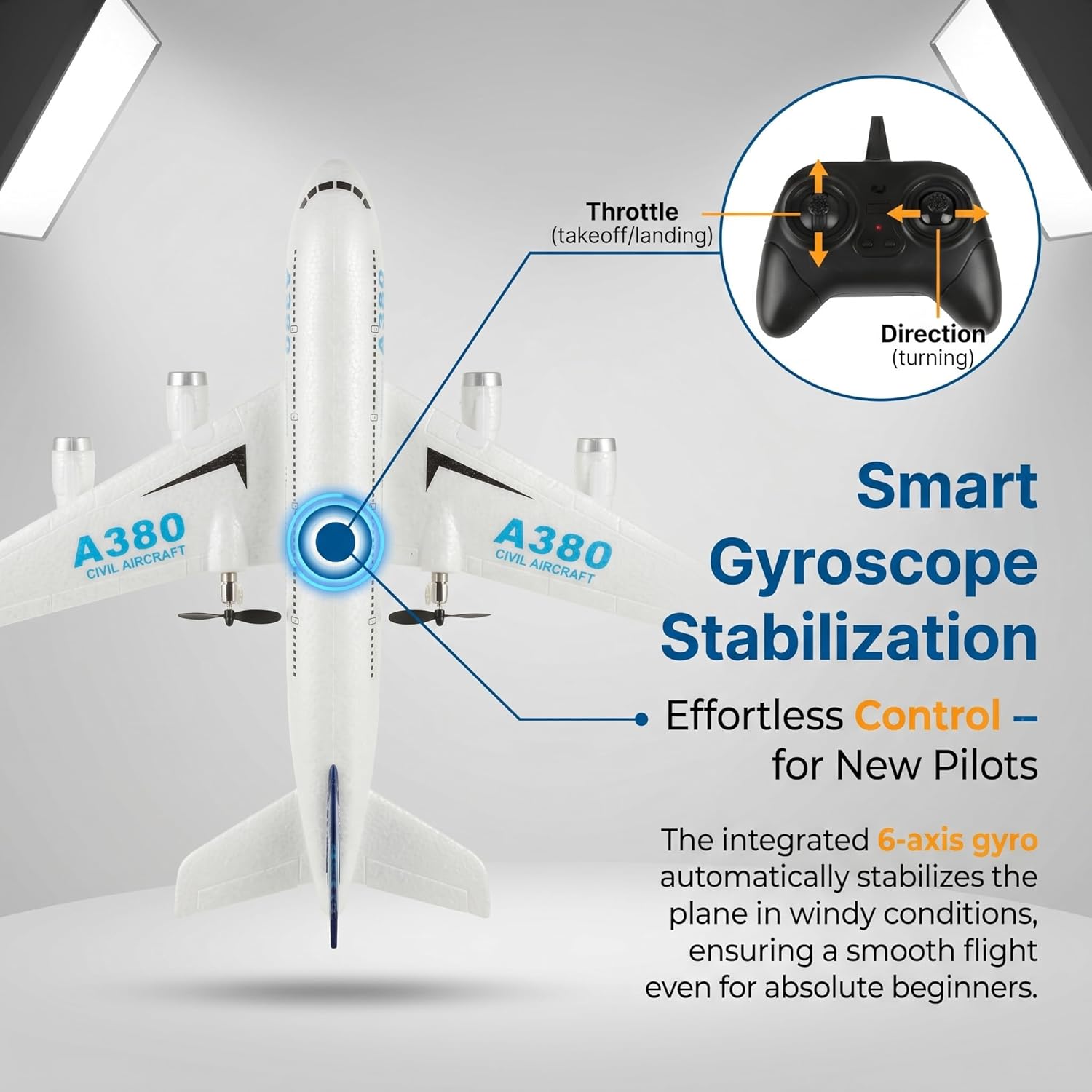 2.4GHz Ready-to-Fly RC Airplan - Kids Toys Channel 评论和价格
