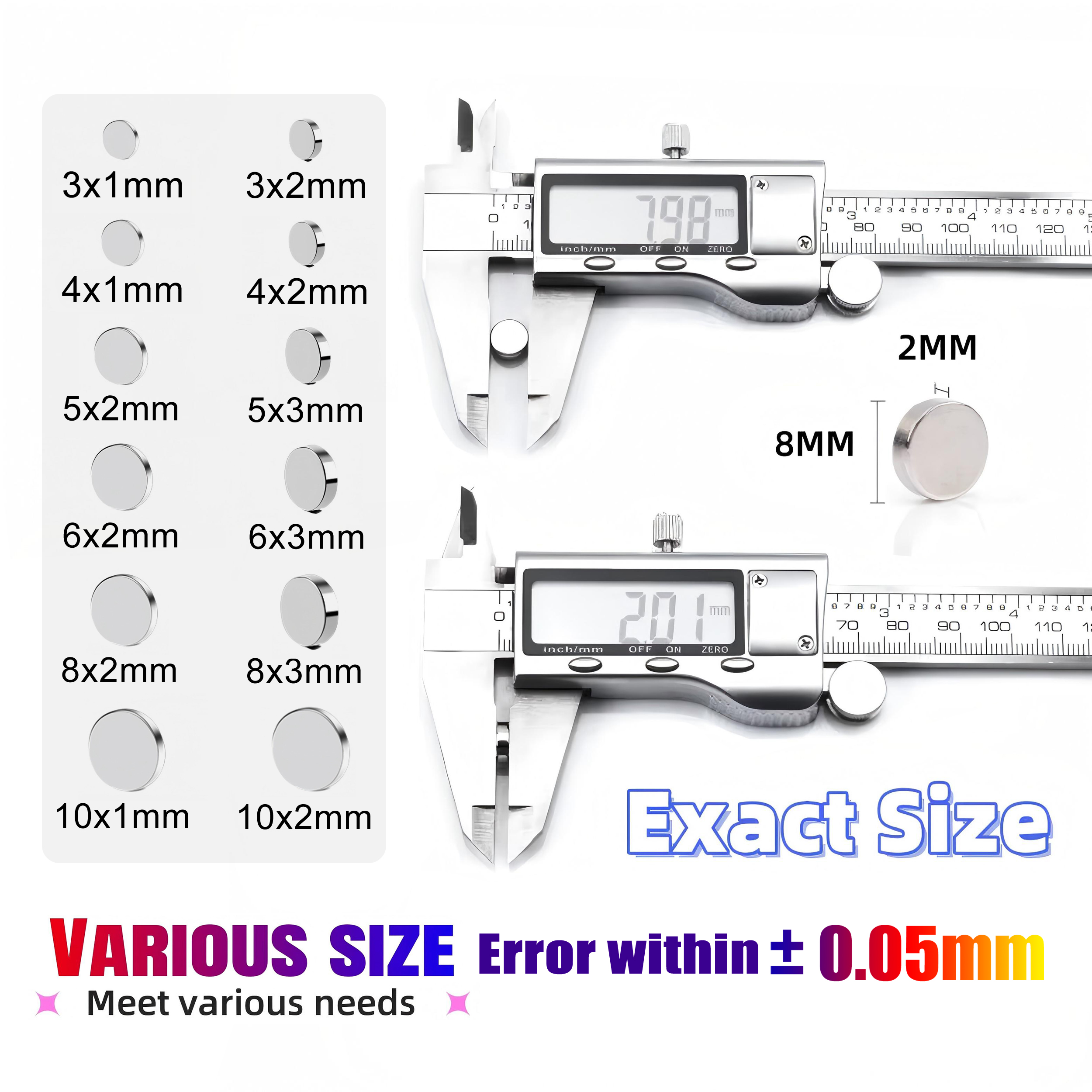 5x2/6x2/8x2/10x2/10x3mm Powerf - Magnetic Drawing Board 评论和价格