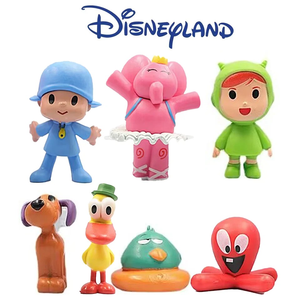 7Pcs/Set Pocoyo Animal Toy Bir - Kids Toys Elephant 评论和价格