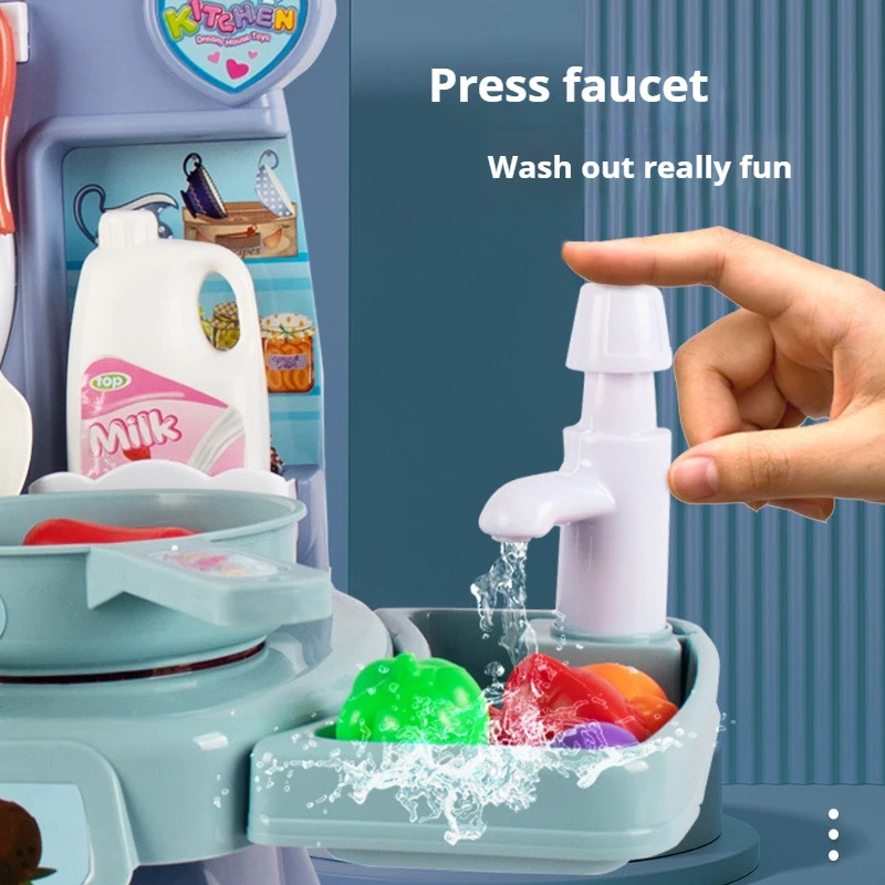 Simulated Kitchen Play Set wit - Kids Toys Kitchen Set 评论和价格