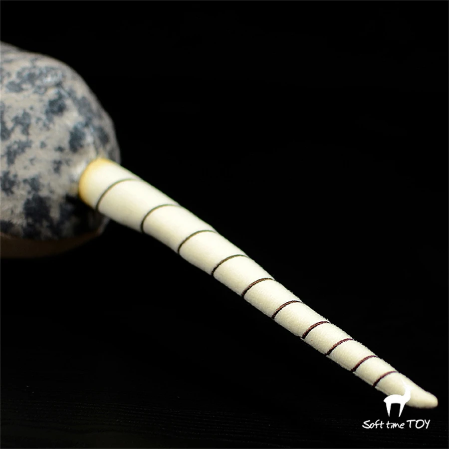 Lifelike Arctic Narwhal Plush  - Unicorn Stuffed Toy 评论和价格