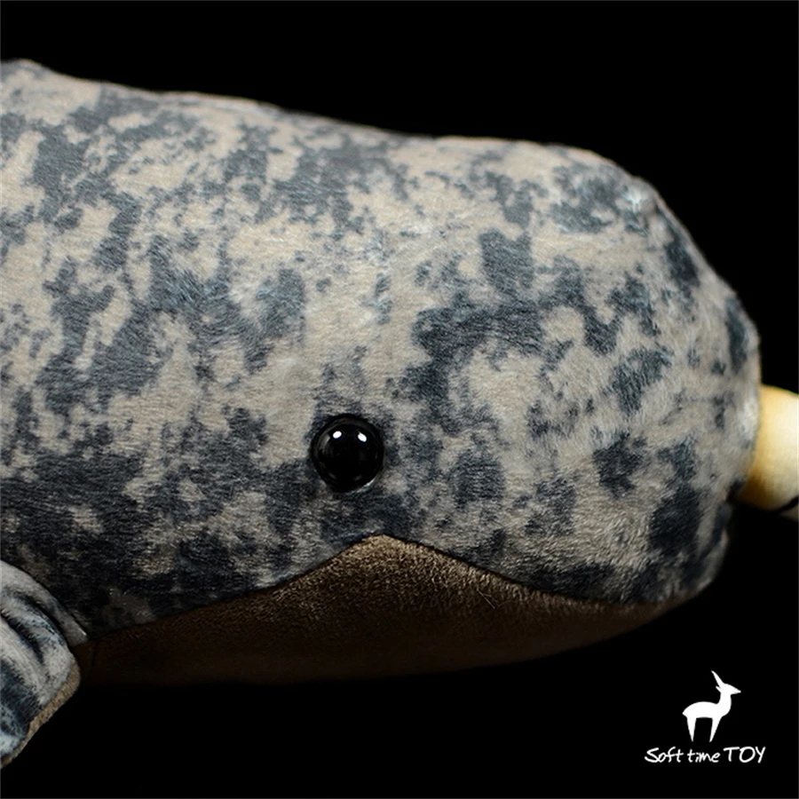 Lifelike Arctic Narwhal Plush  - Unicorn Stuffed Toy 评论和价格