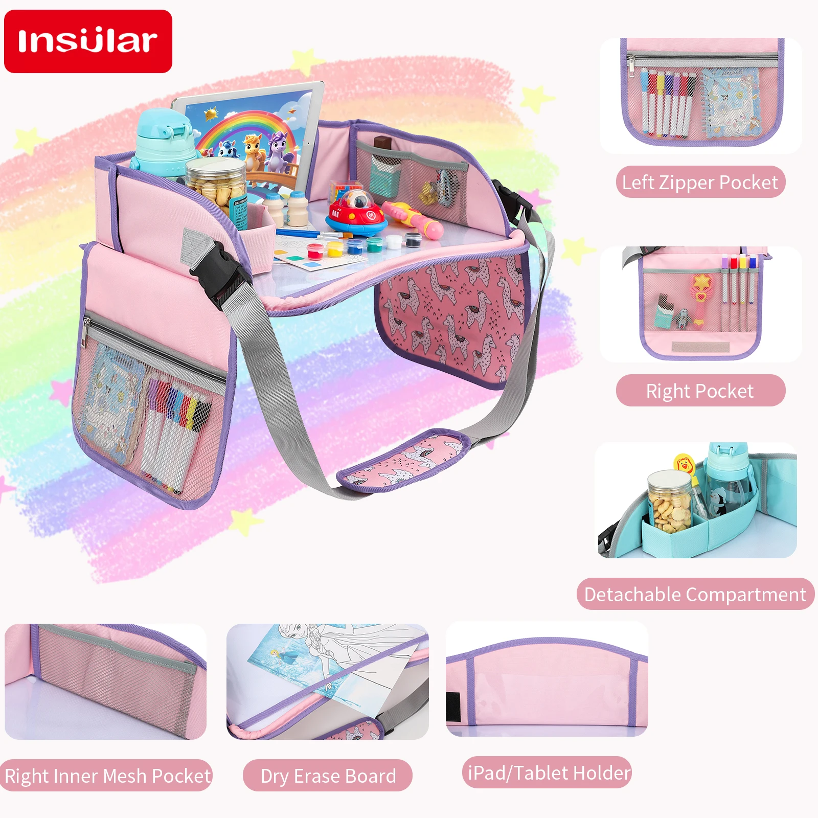Kids Portable Travel Tray Car  - Kids Toys Entertainer 评论和价格