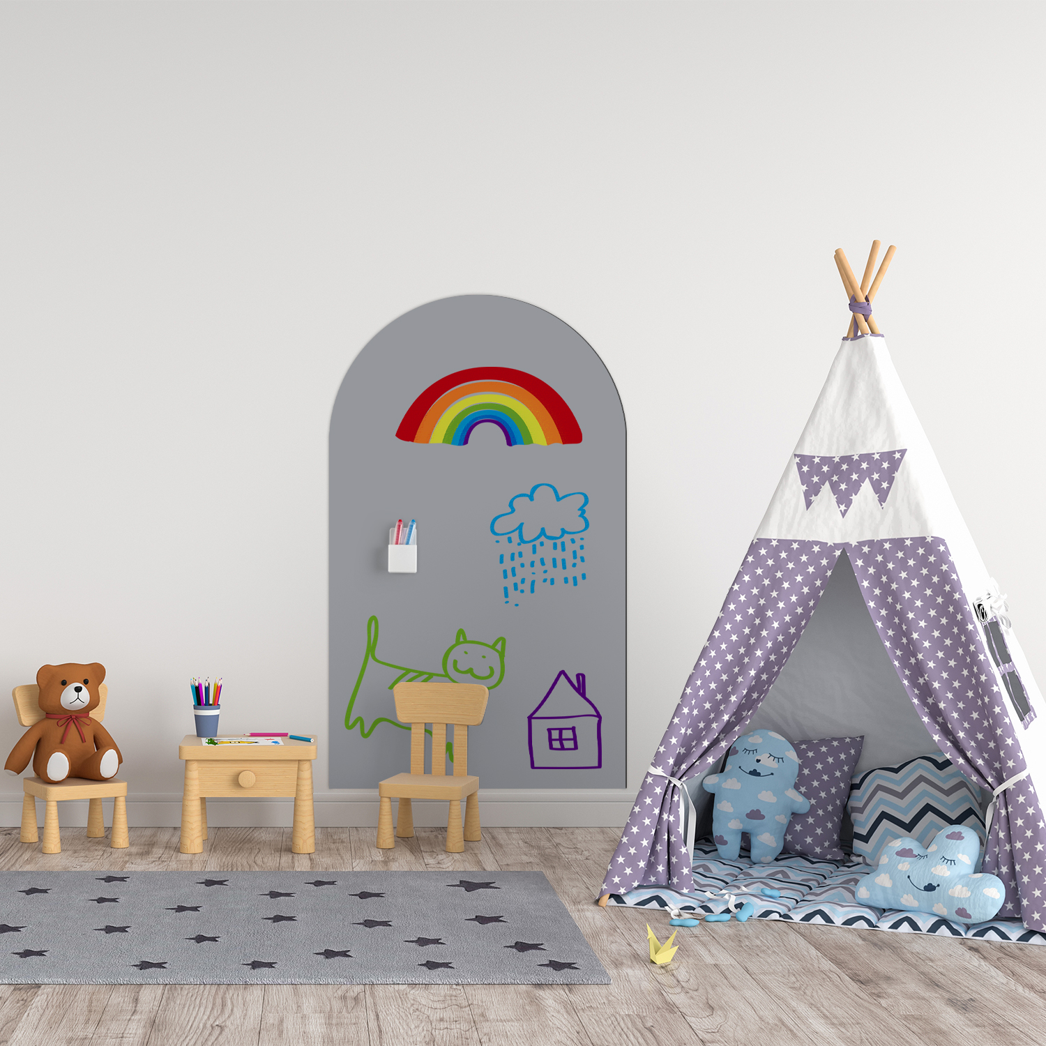 1 Piece of Arched Decorative M - Magnetic Drawing Board 评论和价格