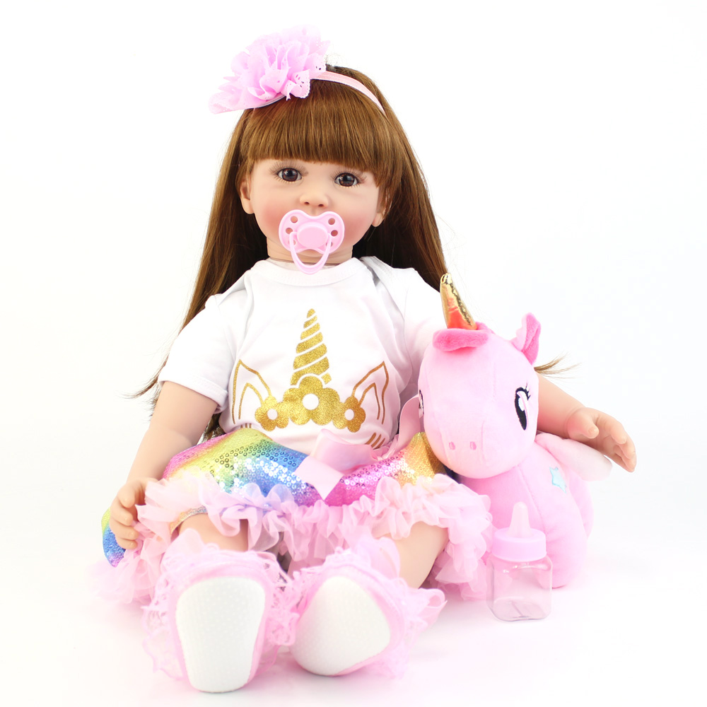 BZDOLL 60cm Lifelike Reborn To - Unicorn Stuffed Toy 评论和价格