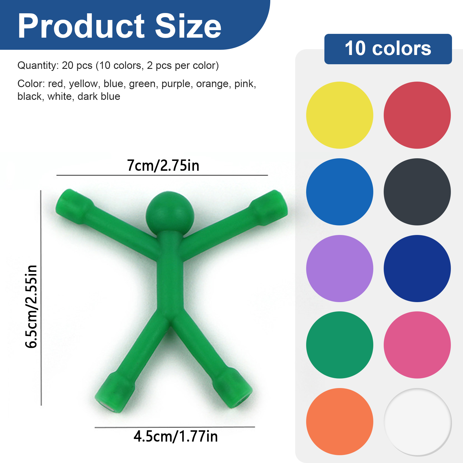 10/20Pcs Mini Man Magnetic Toy - Magnetic Drawing Board 评论和价格