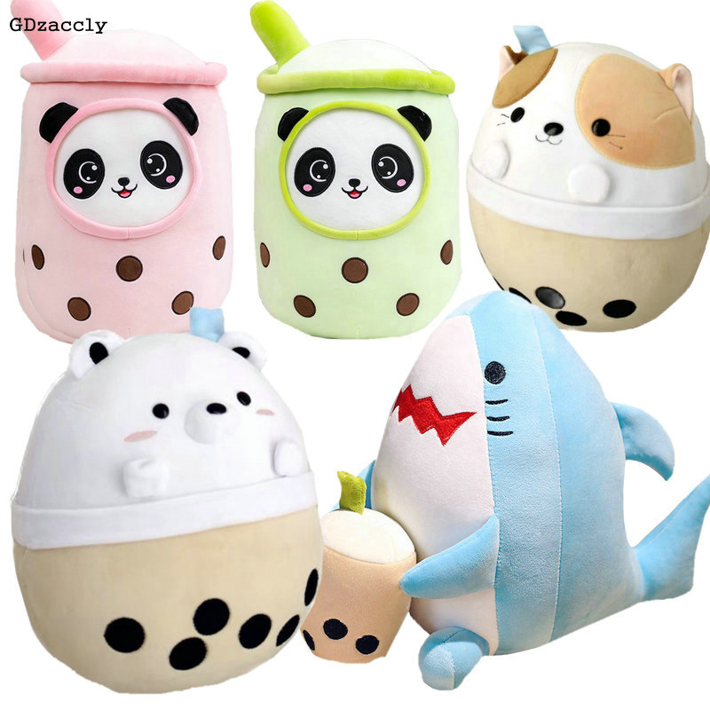 Cartoon Animals Shape Boba Stu - Unicorn Stuffed Toy 评论和价格