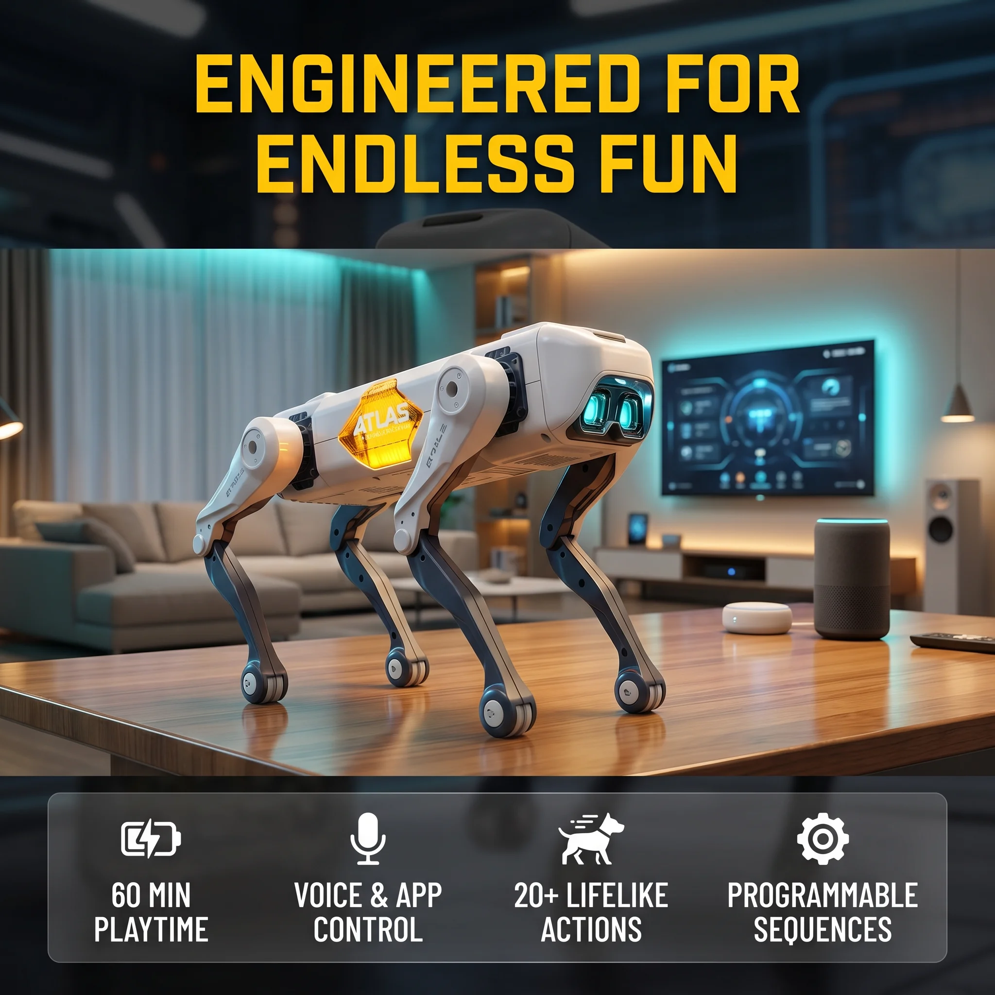 AI Smart Robot Dog, Voice & AP - Kids Y Toys 评论和价格