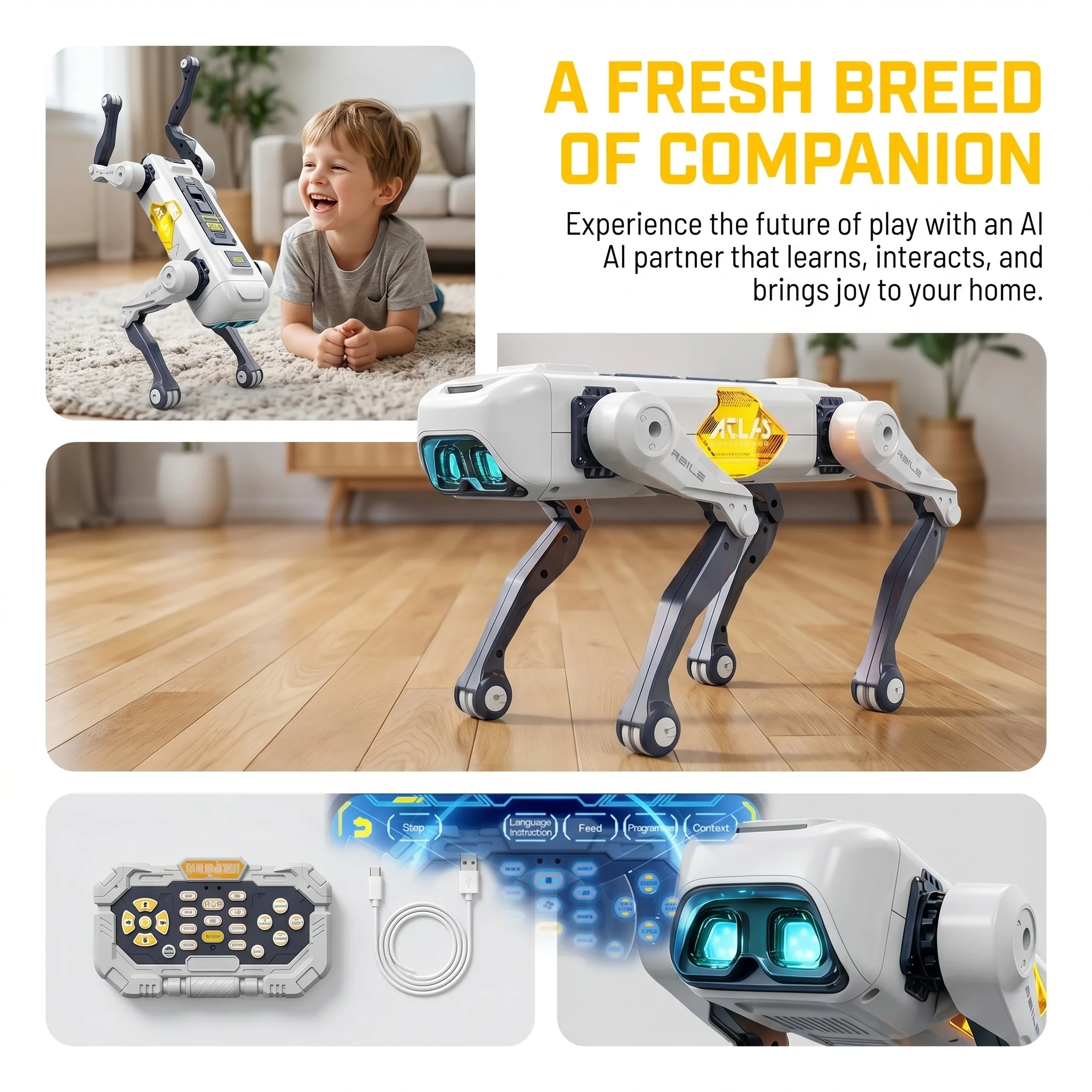 AI Smart Robot Dog, Voice & AP - Kids Y Toys 评论和价格