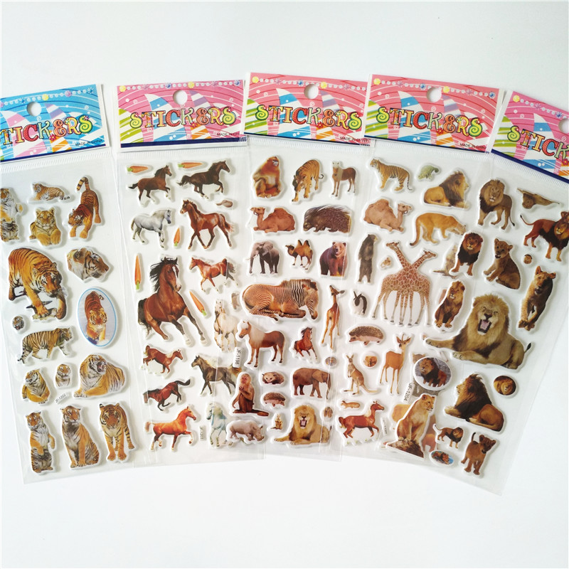 6pcs Wild Animals Style Sticke - Kids Toys Elephant 评论和价格
