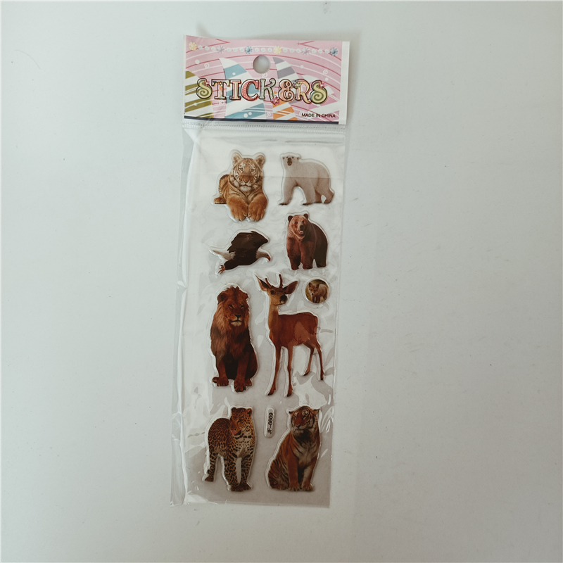 6pcs Wild Animals Style Sticke - Kids Toys Elephant 评论和价格